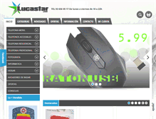 Tablet Screenshot of lucastar.com